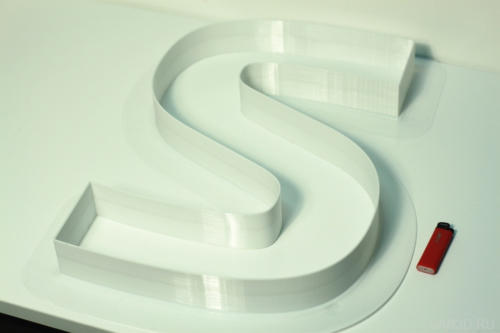 обьемные буквы напечатанные на 3D принтере Царь3D